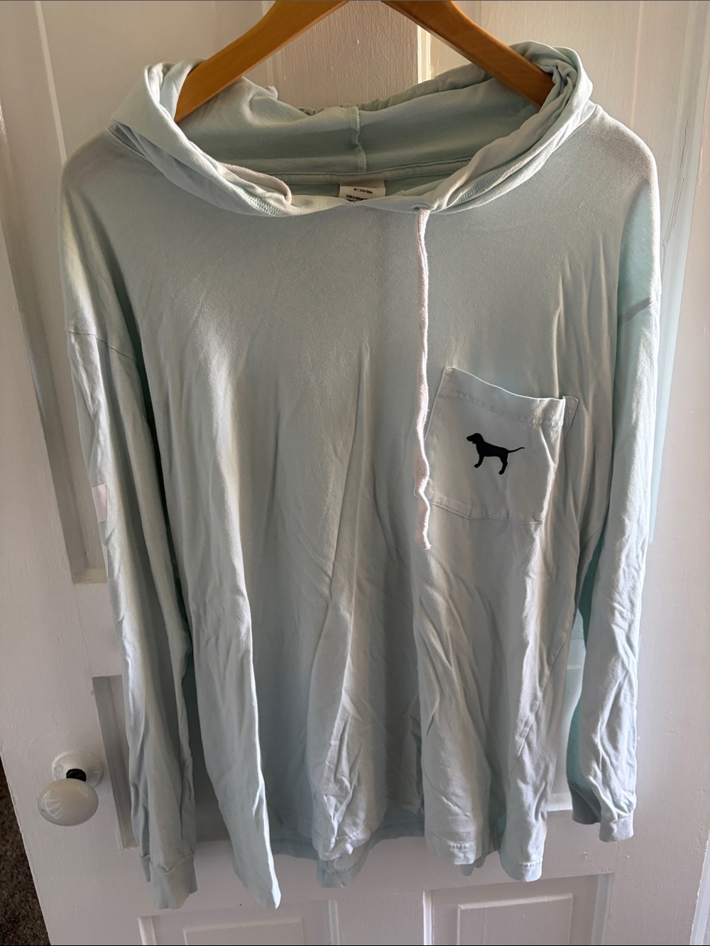 🔥PINK Victoria's Secret Light Blue Pullover Hoodie🔥